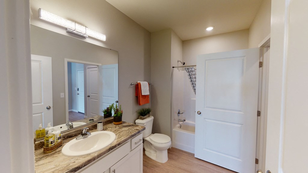 bathroom at Northern Lights, West Fargo, North Dakota