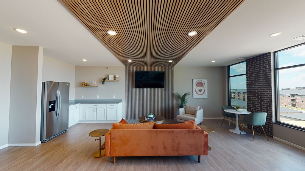 Clubroom With TV at The Haven on Veterans, Fargo, ND, 58104