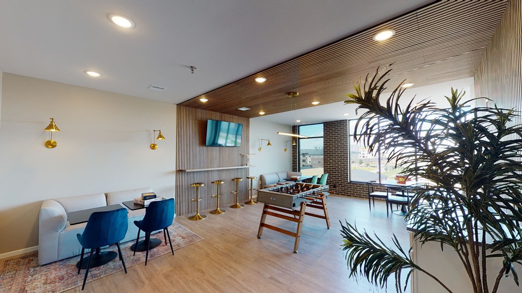 Game Room With Billiards And Video Games at The Haven on Veterans, Fargo