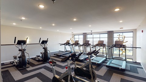 Fitness Center With Modern Equipment at The Haven on Veterans, Fargo, 58104