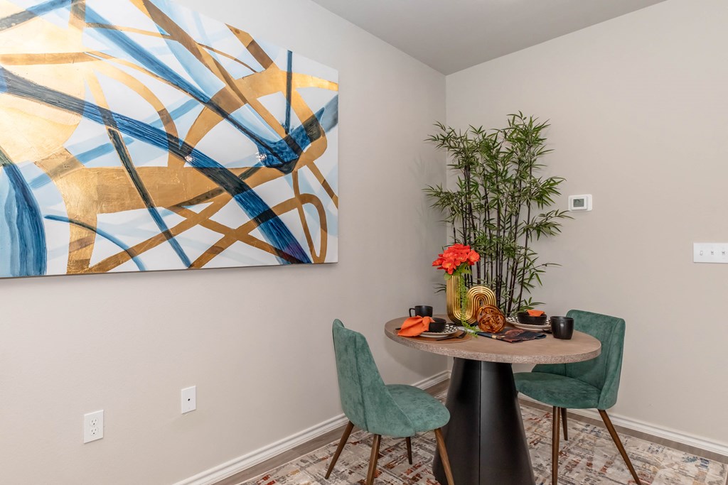 one bedroom dining room