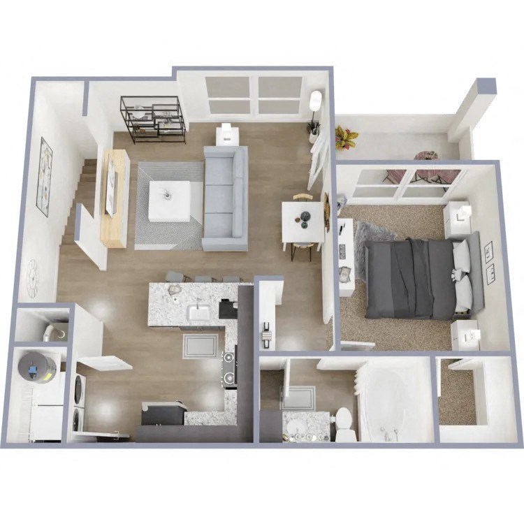the floor plan of fountain court apartments