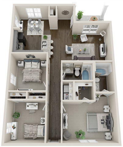 3x3 floorplan - Photo Gallery