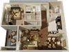 The Warren - 1 Bedroom , 1 Bath Floorplan