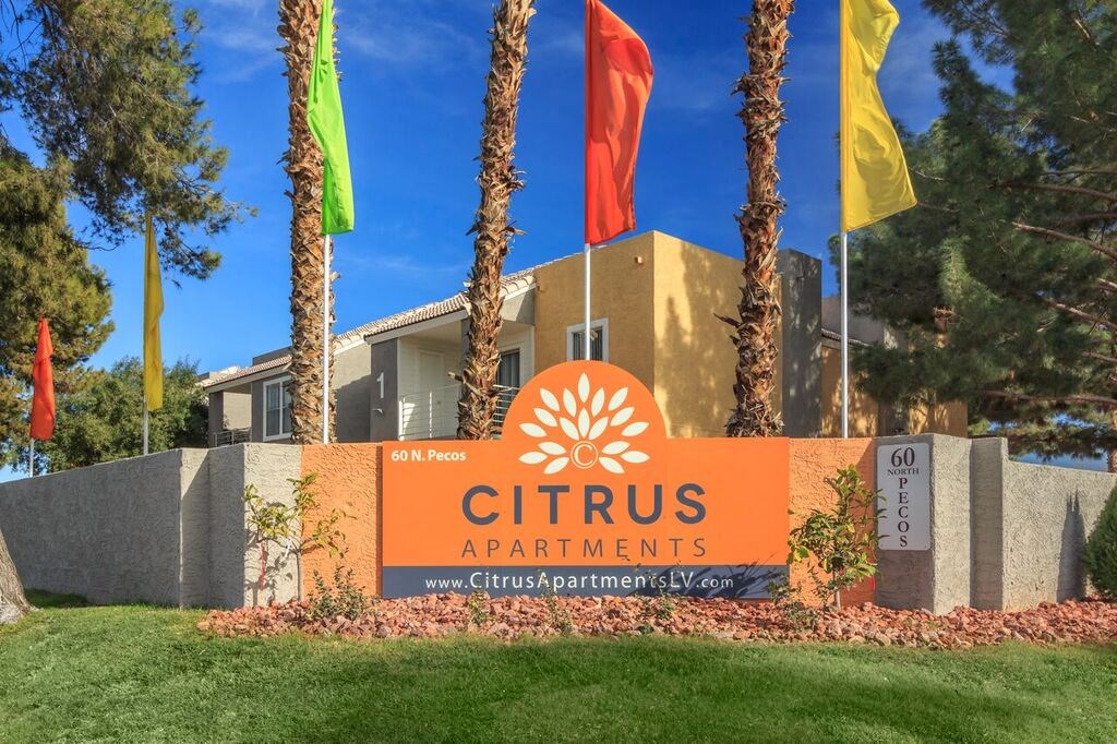 monument sign at Citrus Apartments, Las Vegas,89101