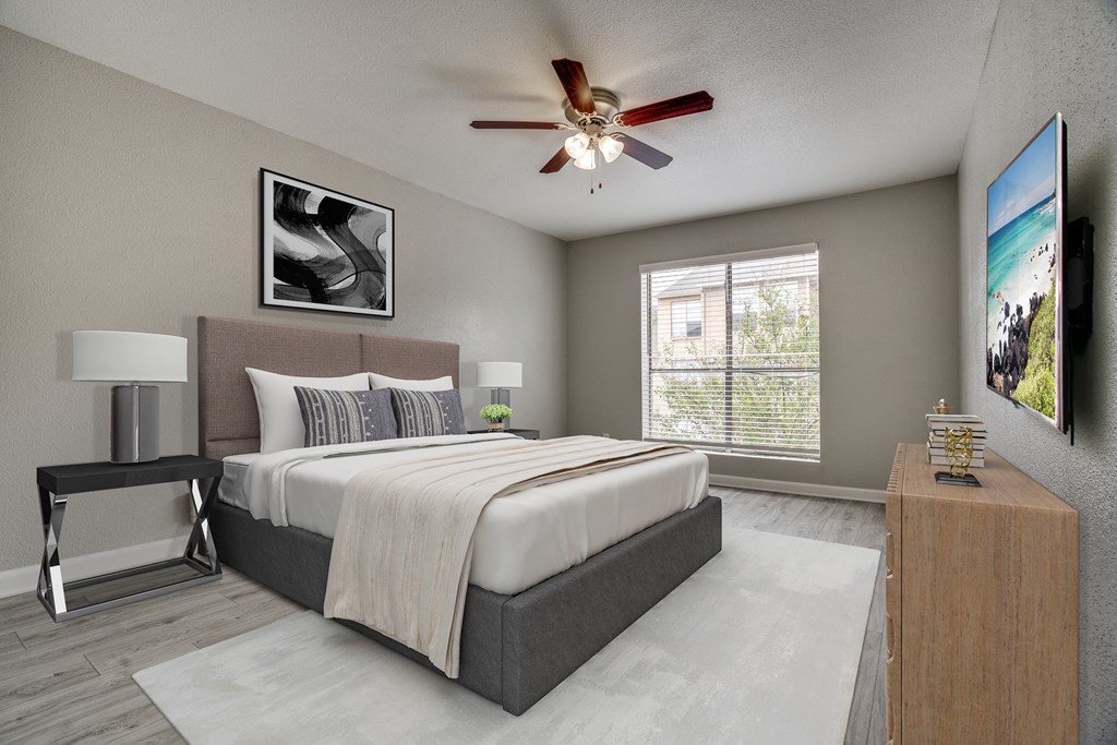 Beautiful Bright Bedroom at Seacrest Apartments, Garland, Texas