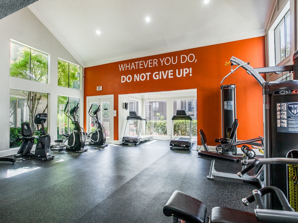 Fitness Center With Modern Equipment at Seacrest Apartments, Garland, Texas
