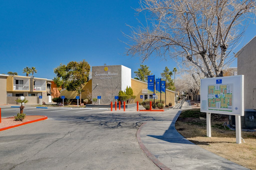 leasing building road view at Summerlin Meadows, Nevada