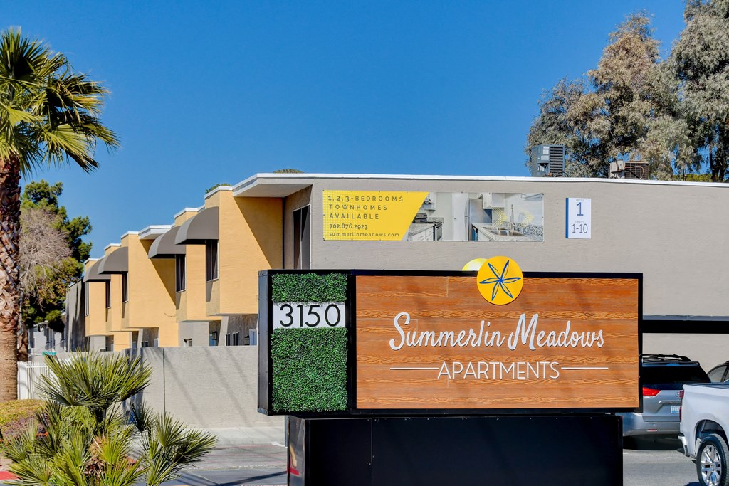 front monument at Summerlin Meadows, Nevada, 89102