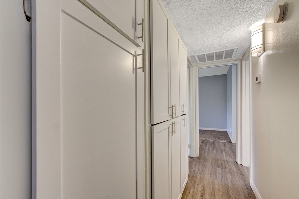 hallway storage at Summerlin Meadows, Las Vegas, Nevada