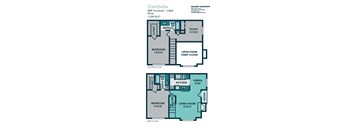 2 Bed 2 Bath B3 - 1229sqft - SOUNDVIEW at Seacrest Apartments, Garland, TX, 75044