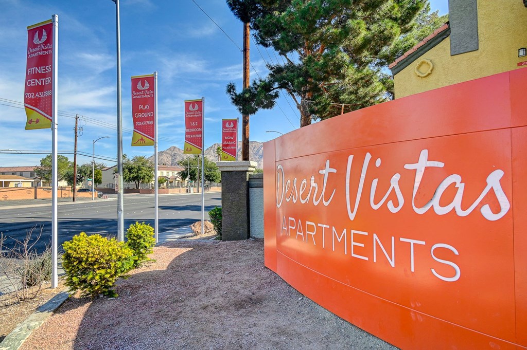 Entrance at Desert Vistas Apartments, Las Vegas, Nevada, 89142