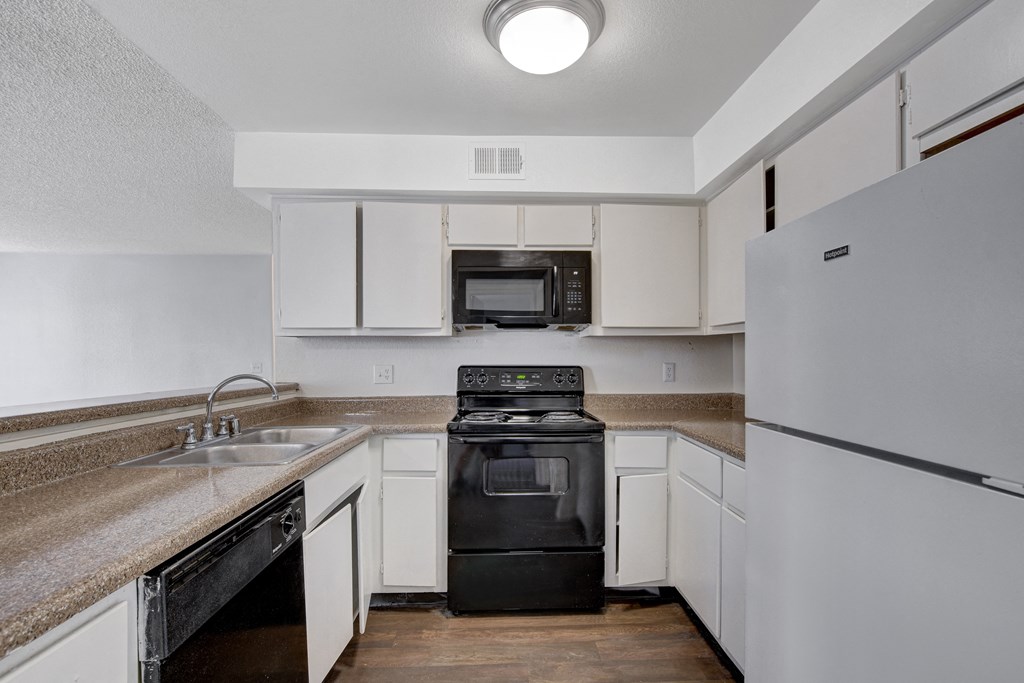Fully Furnished Kitchen at Desert Vistas Apartments, Las Vegas, Nevada, 89142