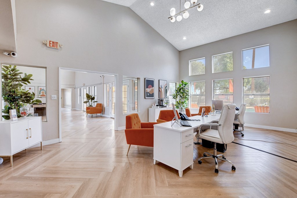 leasing office with high celling at Citrus Apartments, Las Vegas, NV