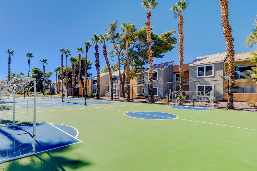 basketball court at the villas at shadow creek in palm springs at Citrus Apartments, Las Vegas, NV, 89101