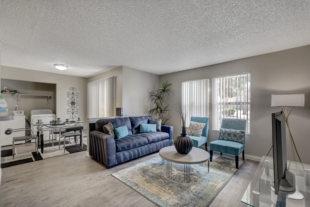 living room with couch at Citrus Apartments, Las Vegas