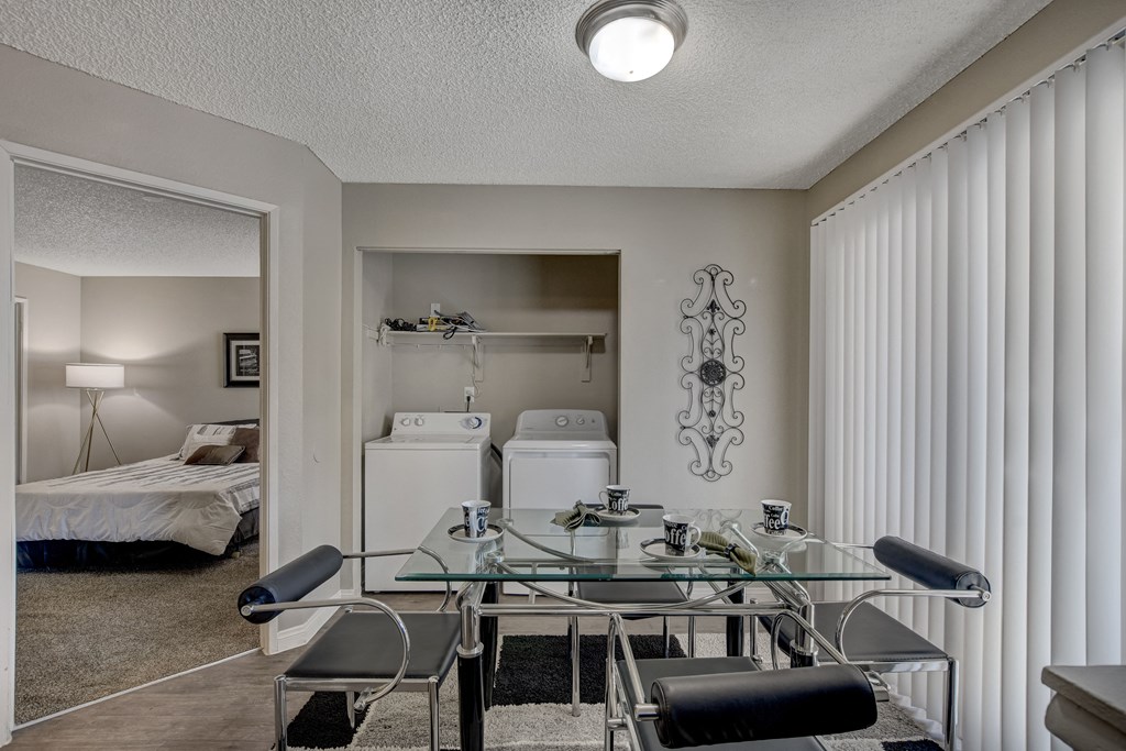Fully Equipped Dining Area at Citrus Apartments, Las Vegas, Nevada