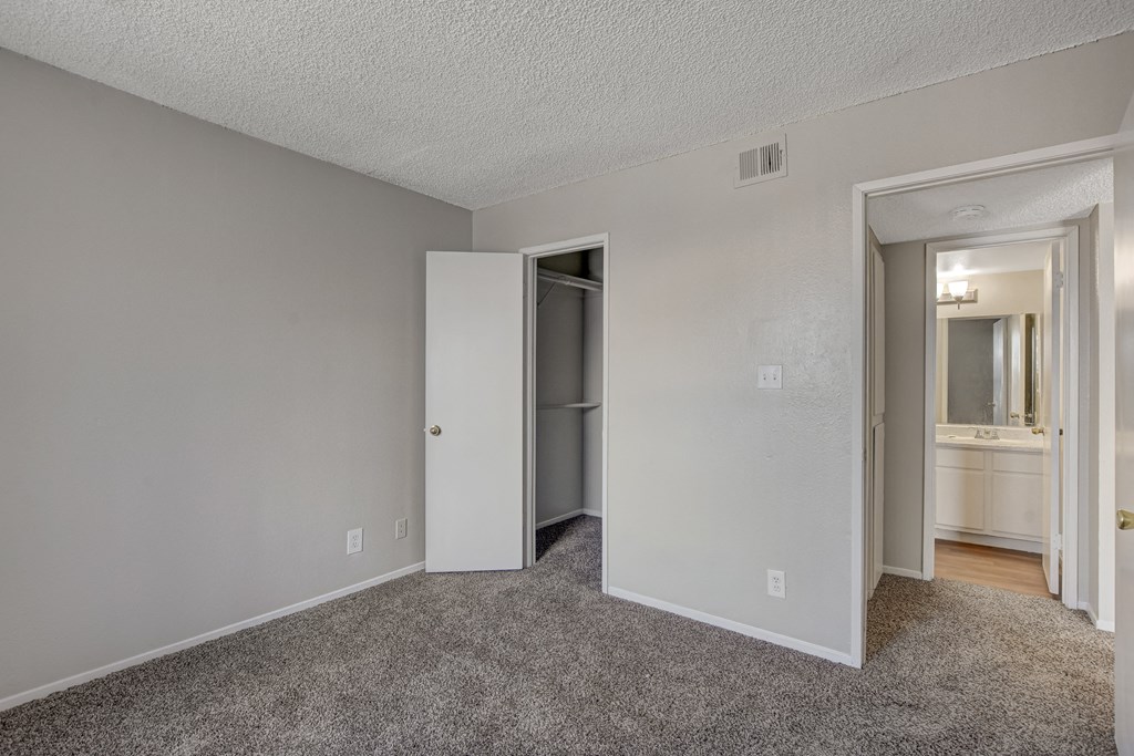 Large Bedroom with attached bathrrom at Citrus Apartments, Las Vegas,89101