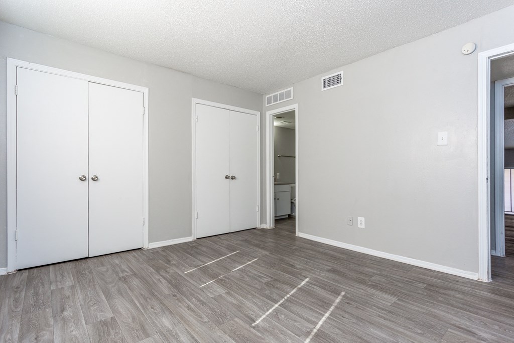 Bedroom With Closet at Falls on Clearwood Apartments, Texas