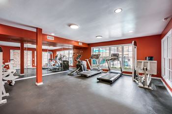 Modern Fitness Center at Bellaire Oaks Apartments, Houston, 77096