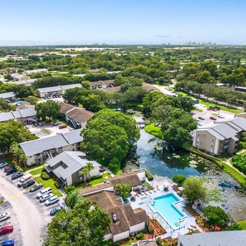 Aerial View Of Community at Village Springs, Orlando, Florida