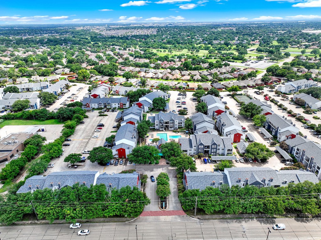 A bird's eye view at Seacrest Apartments, Garland, 75044