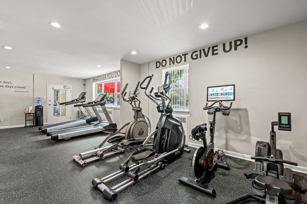 Fitness center with cardio equipment's at Hampton Gardens, Missouri, 63139