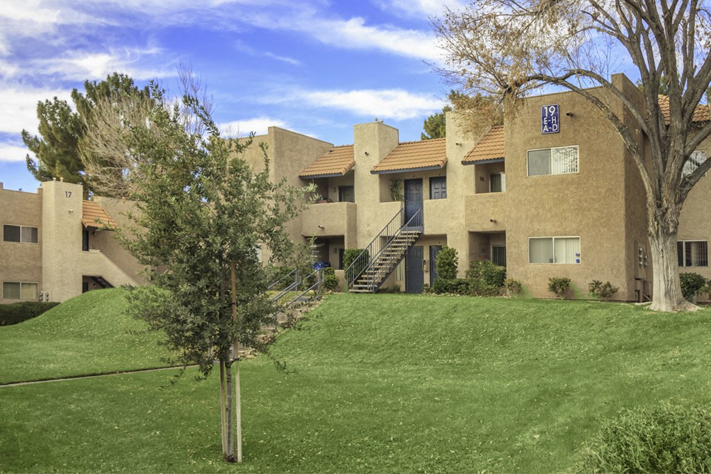 Garden Area at Desert Bay Apartments, Laughlin, Nevada, 89029
