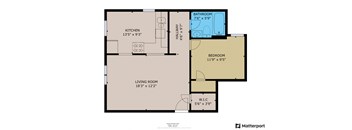 1 bed 1 bath at Mariposa Willows Apartments, Los Angeles, CA, 90004
