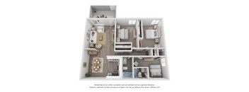 floor plan for 3 bedroom at Summerlin Meadows, Las Vegas, NV, 89102