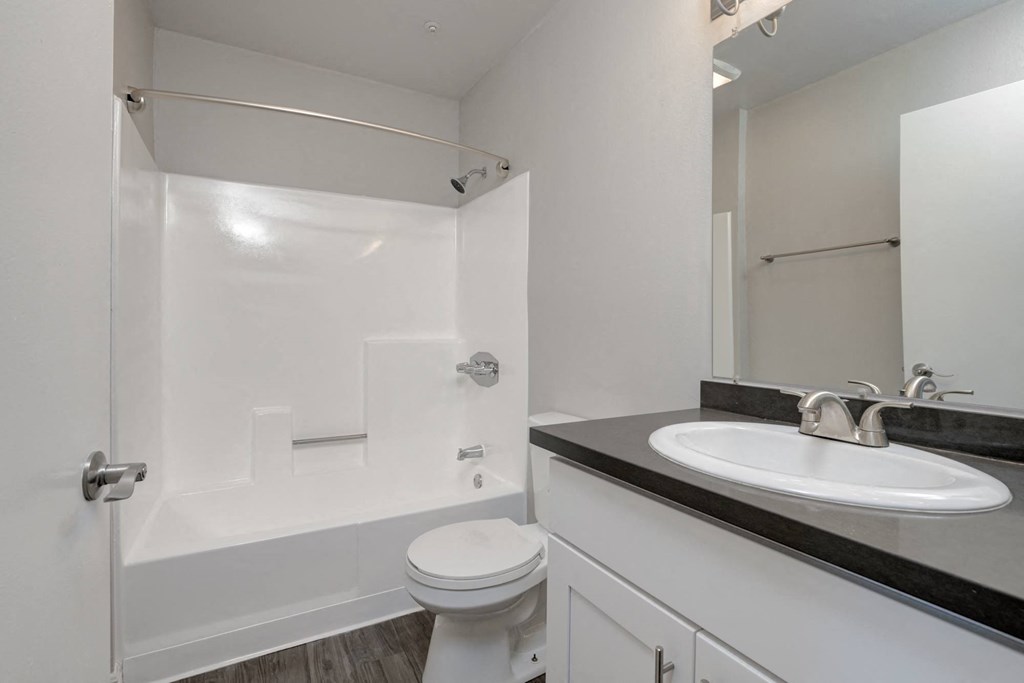 a bathroom with a sink toilet and a shower