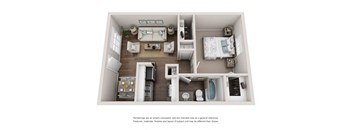 A3 Floor Plan at Bellaire Oaks Apartments, Houston, TX