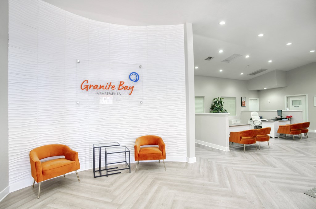 Brightly Decorated Leasing Office at Granite Bay, Phoenix