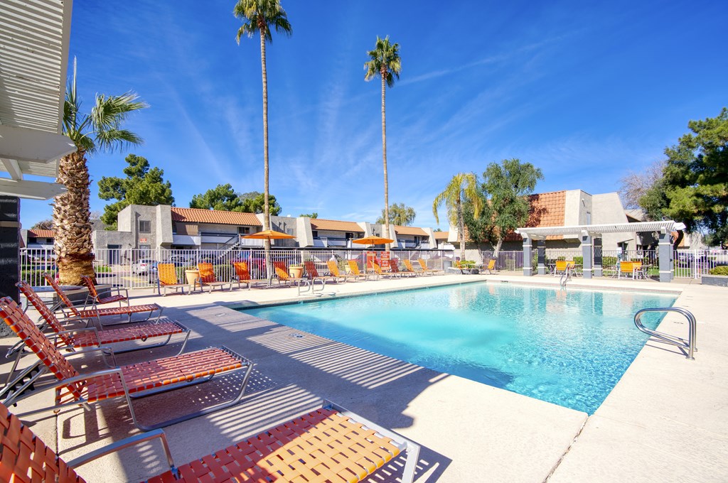 Swimming Pool with Relaxing Area at Granite Bay, Phoenix, AZ