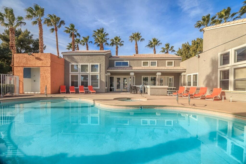 Extensive Resort Inspired Pool Deck at Citrus Apartments, Las Vegas, Nevada