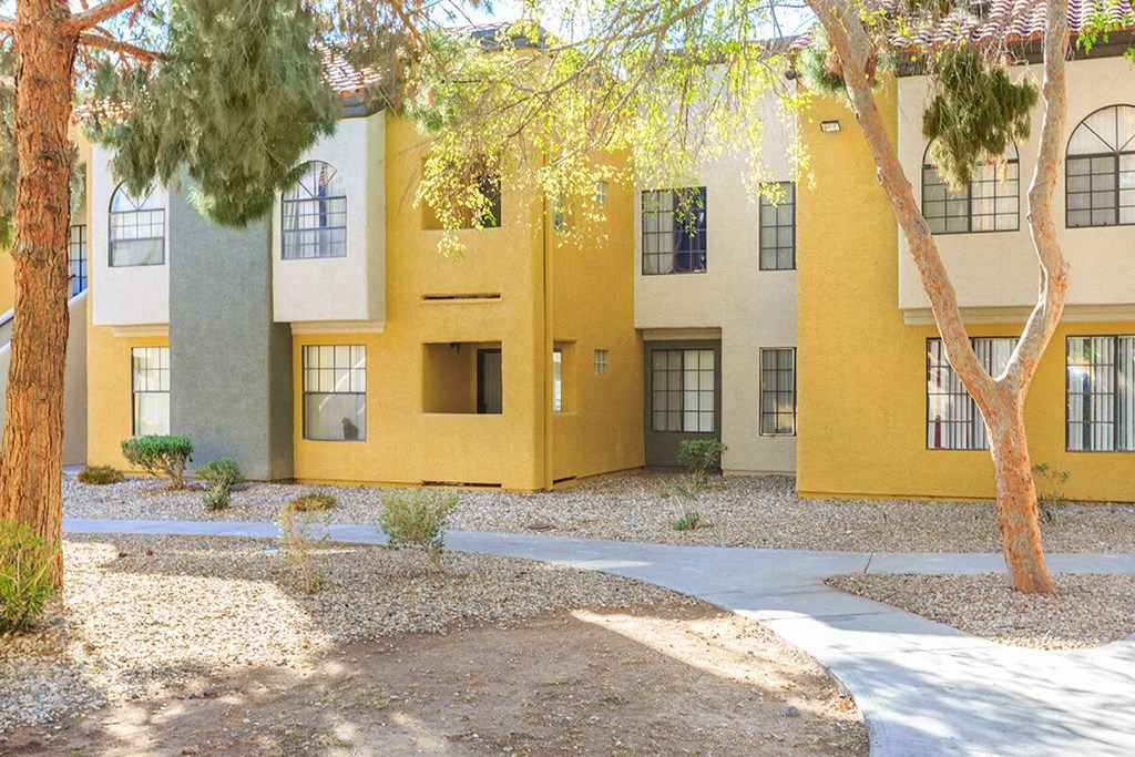Elegant Exterior View Of Property at Desert Vistas Apartments, Las Vegas, Nevada, 89142