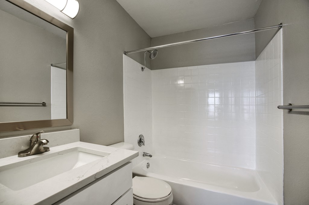a bathroom with a sink toilet and bathtub at Valencia Park, Phoenix, AZ, 85008