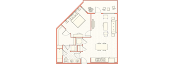 A3 - 1 Bed 1 Bath