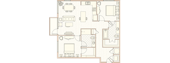 B1 - 2 Bed 2 Bath