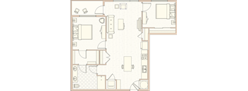 B4 - 1 Bed 1 Bath with Den