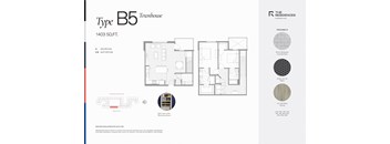 B5 - Two Bedroom Townhome Style with Wine Cooler
