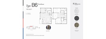 B6 - Two Bedroom Townhome Style with Wine Cooler