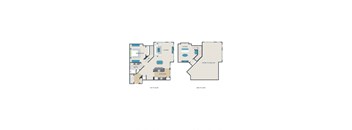 1 bedroom floor plan  the residences at city center apartments