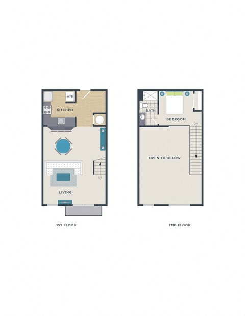 a floor plan of a house with two different floor plans