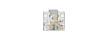 a floor plan of 384 sq ft