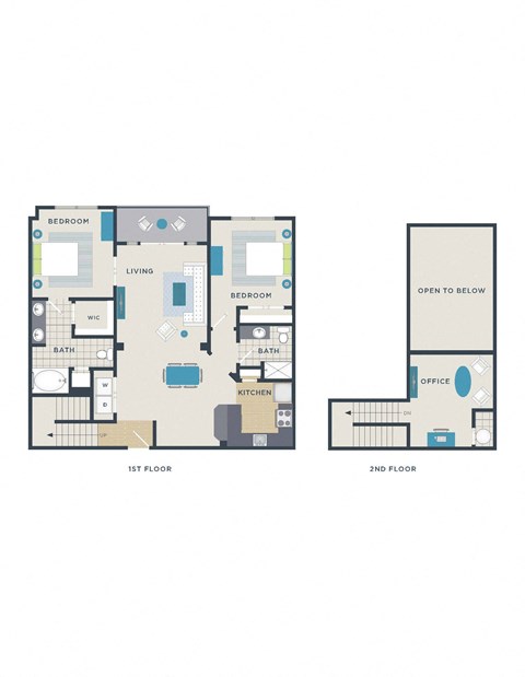 2 bedroom floor plan