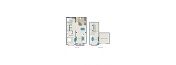 1 bedroom floor plan