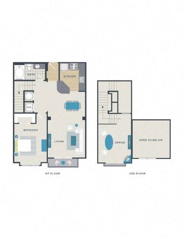 1 bedroom floor plan