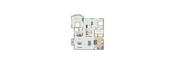 2 Bedroom Floor Plan
