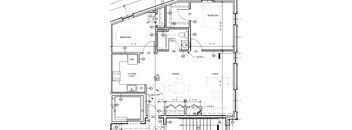 Open floor plan, kitchen alcove, walk-in closet in master, corner unit with lots of windows